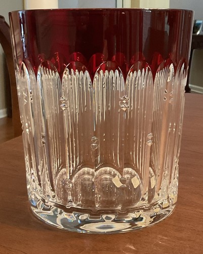 Waterford Crystal Mixology Talon Red Ice Bucket Cut to Clear New - Picture 6 of 10