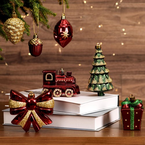 Alupssuc 82pcs Christmas Balls Ornaments Set Delightful Classic Gift Set Gift... - Picture 7 of 9