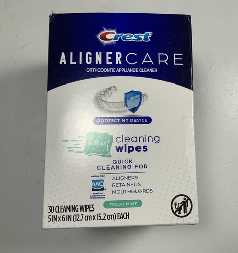 Crest Aligner Pflege Reinigungstücher. Gebraucht für Aligner, Halterungen & Mundschutz. - Bild 2 von 10