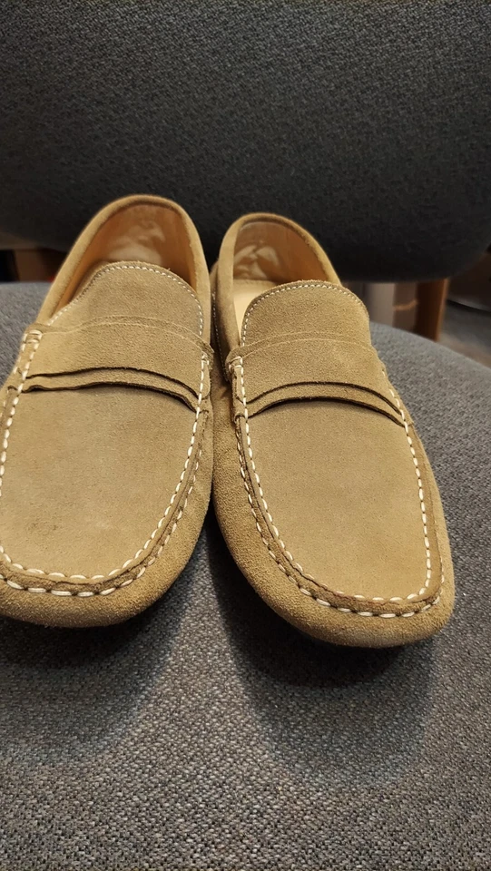 NUEVO BACCO BUCCI STUDIO Stelvio Mocasín Driver Camello Talla 9 Minorista $175 Foto 2 de 4