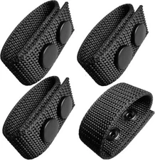 4Pcs Belt Keeper Duty Belt Security with Double Snaps for 2¼" Wide Belt Nylon US