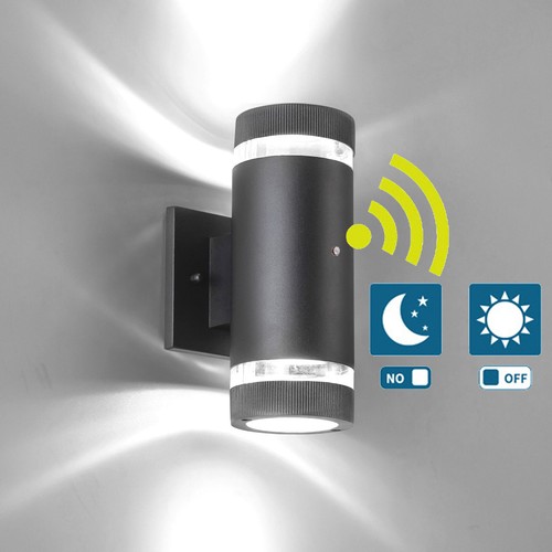 Dusk to Dawn Sensor Lamp 11W LED Outdoor Wall Light Fixture Up Down Waterproof - Picture 25 of 44