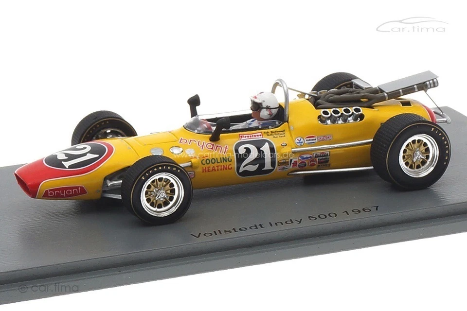 Vollstedt Indy 500 1967 Cale Yarborough Spark 1:43 S5768 - Bild 2 von 4