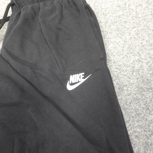 Nike Pants Mens XSMALL Black Club Fleece Sportswear Cargo cotton winter Size XS - Picture 2 of 13