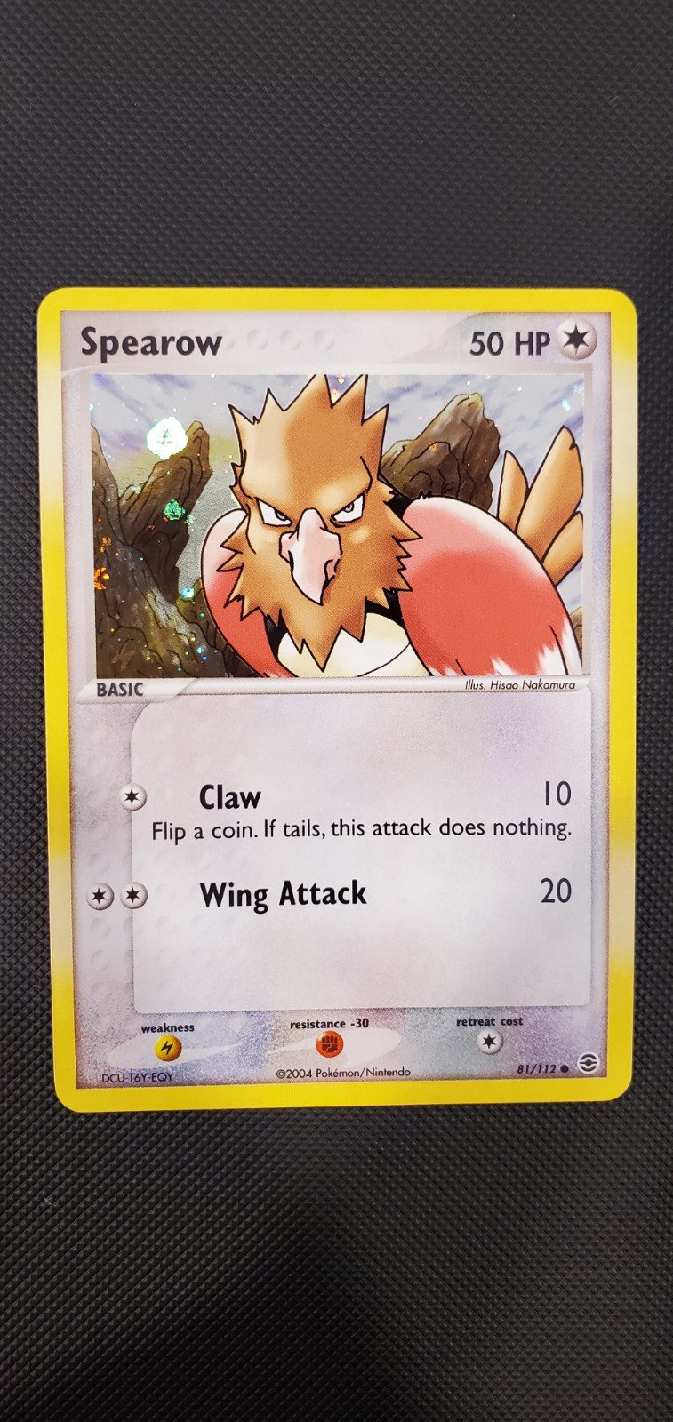 Pokemon Card - Fire Red & Leaf Green 81/112 - SPEAROW (REVERSE holo-foil) - NM