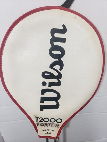 Vintage 1970s Wilson T2000 Stainless Steel Tennis Racket w/ Cover - Picture 17 of 17