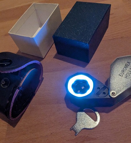 LED achromatische Lupe 10x 21 mm Triplet, weiße LED Euromex PB.5034 - Bild 2 von 3