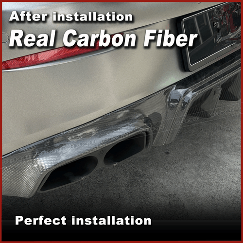 Carbon Heckdiffusor Auspuffblenden Diffusor für Mercedes C238 E300 E53 AMG Sport - Picture 6 of 13