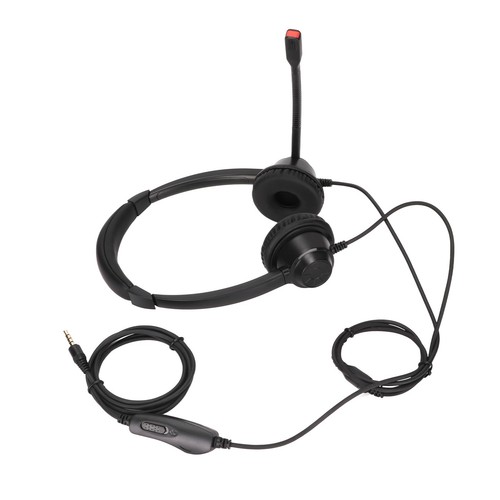 Call Center Headset Noise Cancelling Multipurpose 3.5mm On Ear Headphones For FY - Bild 21 von 23