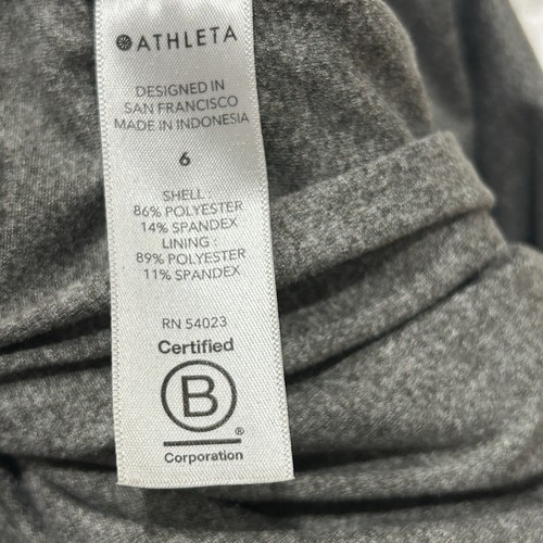 Athleta Brooklyn Textured Lined Green Camo Joggers Pull-on Pants Size 6 - Picture 8 of 12
