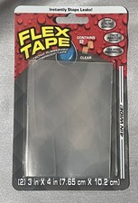Flex Seal Flex Tape MINI 3 in W X 4 L in Clear Waterproof Repair Tape Free S H