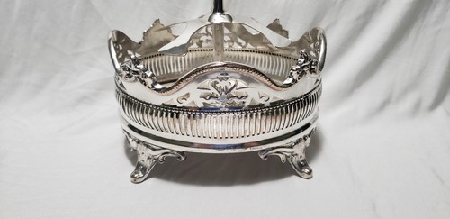 Antique Victorian Silverplate Cruet Castor Set – 4 Bottle w/ Oneida Spoon - Picture 7 of 23