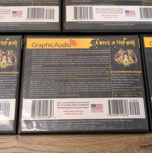 Graphic Audio The Stormlight Archive The Way of Kings Set of 5 Brandon Sanderson - Picture 6 of 12