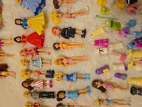 HUGE Lot Polly Pocket Dolls Figures Clothing Accessories & Suit Case Fast Ship - Picture 14 of 24
