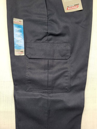 Pantalone da lavoro Dickies Relaxed Fit Cargo blu taglia 34x30 con etichette nuovo originale - Foto 5 di 10