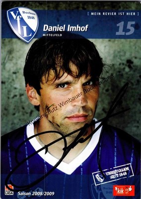 Original Autogramm Daniel Imhof VfL Bochum /// Autograph signiert signed signee