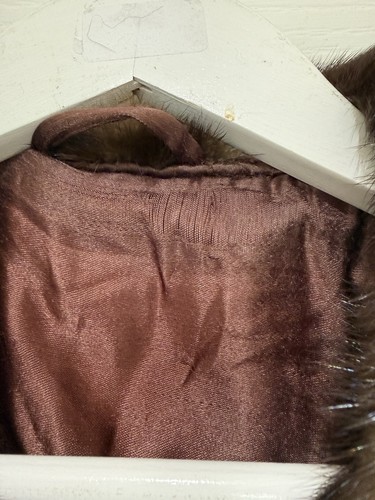 50er Jahre Stil kurzer Echtfell Vintage Boho braun Mantel - 10 - Bild 5 von 12