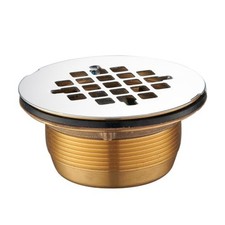 Solid Brass Floor Drain 4 25 Inch Heavy Duty Anti Clog for Kitchen and Bathroom