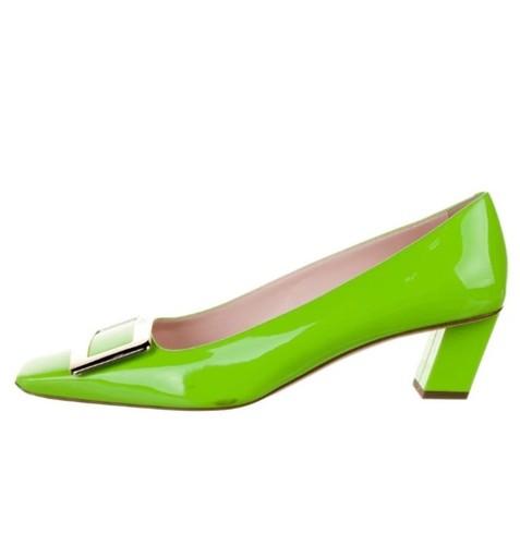 Roger Vivier grünes Lackleder in sehr gutem Zustand Größe 40 - Bild 3 von 8