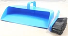 Blue Hill Brush Enclosed Plastic Dustpan 12" with Hand Brush