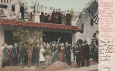 Riverside CA Glenwood Inn Teddy Roosevelt Shovel Replants Naval Orange Tree PC