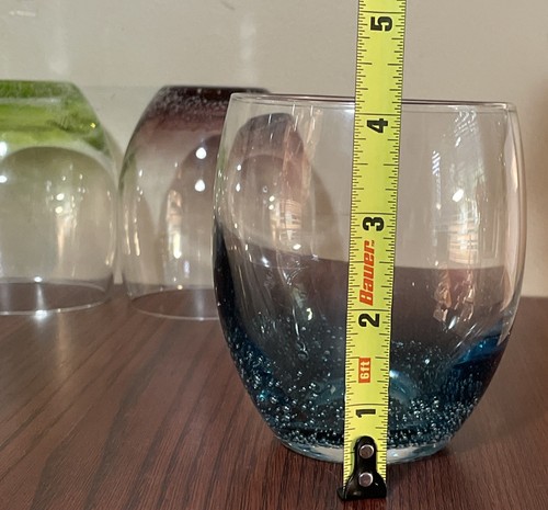 4 bicchieri da vino a palloncino frizzante senza stelo - Foto 9 di 9