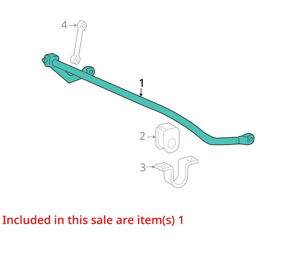 Barra estabilizadora delantera Ford F350 Super Duty 2004 4x2 fabricante de equipos originales 70 k millas (LKQ ~ 434893346) Foto 4 de 4