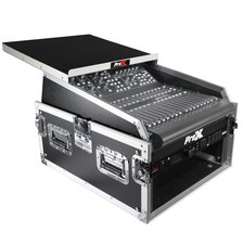 ProX T-6MRSS13ULT 13U Top Mixer/DJ 6U Rack Combo Flight Case W/Laptop Shelf
