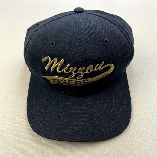 Vintage University of Missouri Hat Cap Snapback Black New Era Mizzou Tigers 90s - Picture 2 of 9