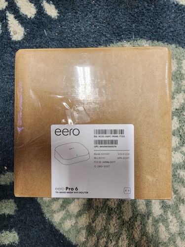Routeur sans fil intelligent Wi-Fi Eero Pro 6 K010001 blanc tri-bande compatible Zigbee