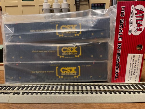 Atlas HO 20 004 620 CSX "How Tomorrow Moves" Jindo 53' Containers 3-Pack Set #3