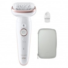 Braun Silk Epil 9 SES9000 Weiß Epilierer Wiederaufladbar 2 Speed Mit Schutzengel