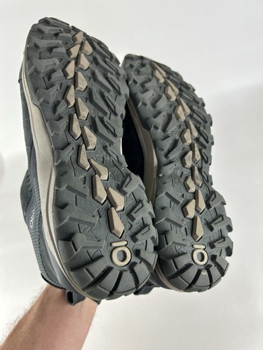 Oboz Sypes Low Leather B-Dry Waterproof Hiking Shoe Men's 10 W Lava Rock 76101 - Picture 9 of 12