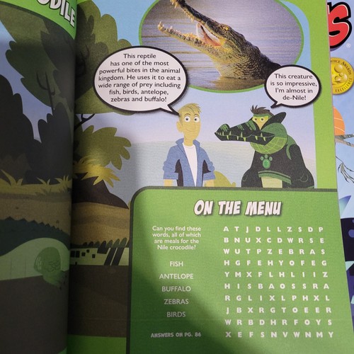 Wild Kratts Kids Magazine 2025 ~ Rockin' Reptiles ~ Puzzles ~ Activity Book - Picture 4 of 7