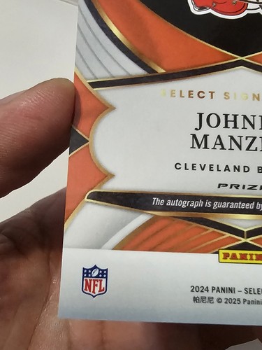 2024 Panini Select Signatures Johnny Manziel #SSP-JML #65/75 ORANGE RED Prizm - Picture 10 of 14