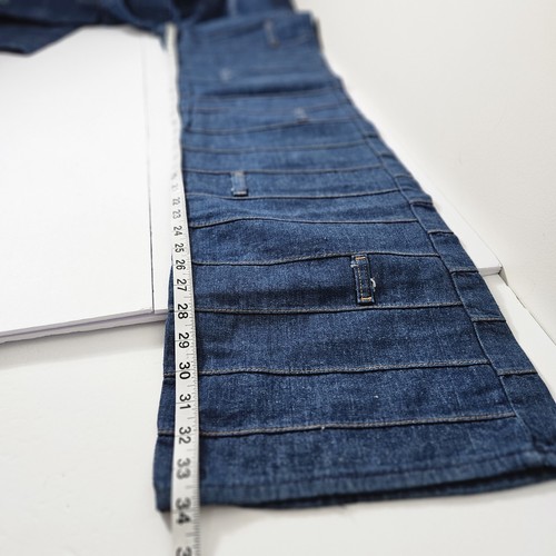 NWOT 60s70s VTG MAVERICK High Waisted Wide-leg BELL BOTTOMS Dark Denim Jeans... - Picture 9 of 13
