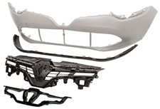 Fits Renault Clio 2012-Front Bumper With Grille & Spoiler