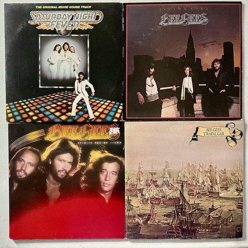 LOT of 4-BEE GEES 1970s Pop/Rock Vinyl Lps All Vinyl Is VG Or Better