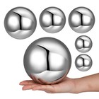  6 Pcs Stainless Steel Gazing Balls: Assorted Size Garden Gazing Globes - Hollow