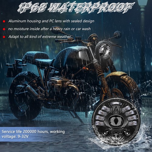 Faros LED de arranque DRL proyector 48000LM para Pontiac LeMans 1969-1970 5,75" - Imagen 8 de 13