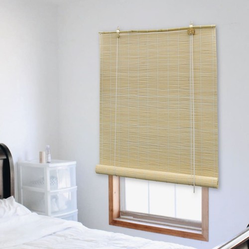 Roller Blind Bamboo Home Window Curtain Shade Cover Privacy Screen vidaXL - Picture 4 of 56