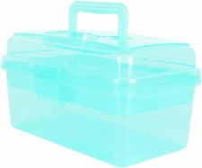 Multipurpose Plastic Art and Craft Supply Storage Container Bin Case with Remova