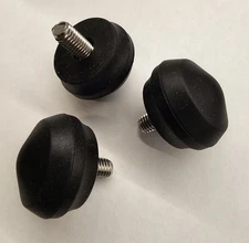 for GITZO TRIPODS 3-Three Heavy Duty RUBBER FEET 4 & 5 SERIES Gitzo w 3/8" Bolt 