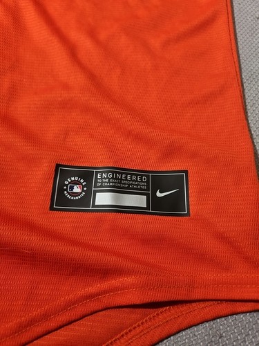 Nike Engineered Houston Astros Jersey Mens Large Orange Blank Alternate MLB - Picture 6 of 13