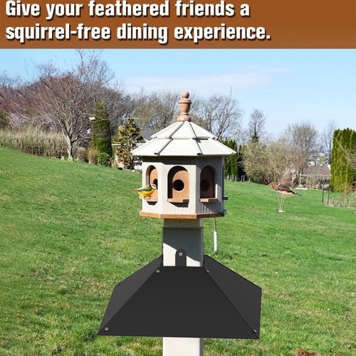 Metal Squirrel Baffle for Post, Squirrel Proof Baffles for Bird Feeder1243 - Picture 3 of 6