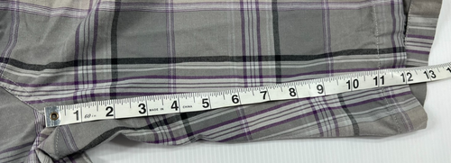 Micros Grey Plaid Dress Shorts Mens Pockets Size 36 - Picture 4 of 7