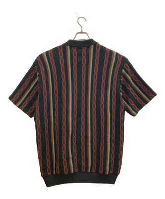 トップス WACKO MARIA/SUMMER KNIT POLO SHIRT WACKO MARIA 24SS STRIPED JACQUARD SUMMER KNIT POLO SHIRT