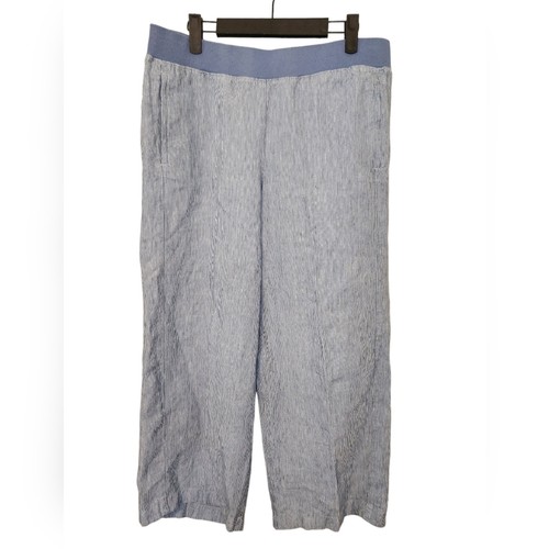J. Jill Love Leinen gestreifte Pull On Hose Medium - Bild 2 von 7