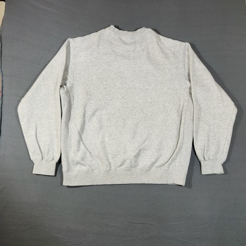 Vintage Y2K Nike Sweatshirt Herren Größe 2XL grau Just Do It Rundhalsausschnitt silbernes Etikett - Bild 9 von 10