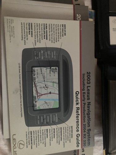 2001 Lexus Owner’s Manual LS 430, Plus CD rom And Book Navigation System USA - Picture 5 of 13
